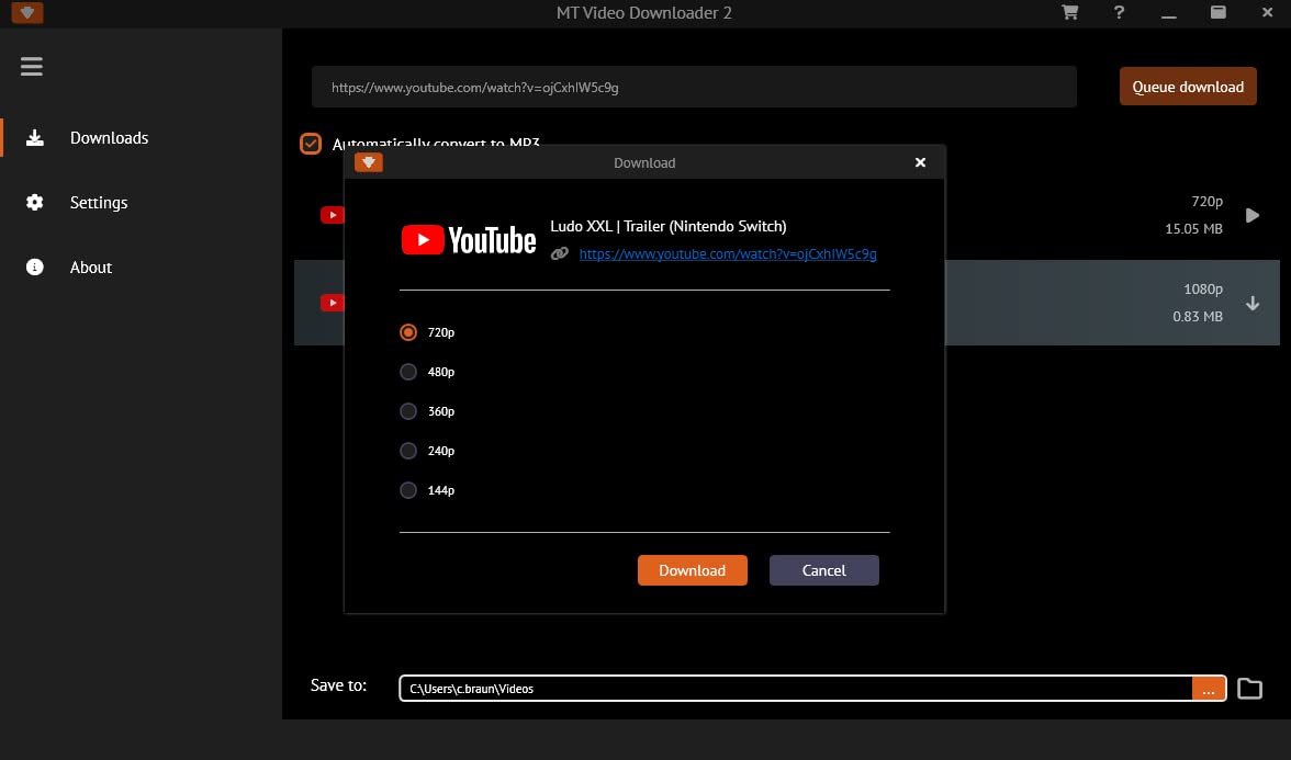 Video and Audio Downloader PRO 2 software for YouTube – download your favorite YouTube videos as MP4 video or MP3 audio – compatible with Windows 11, 10, 8