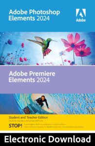 adobe | photoshop elements 2024 & premiere elements 2024 student & teacher edition | pc code | software download | photo editing | video editing [pc online code]