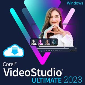 corel videostudio ultimate 2023 | video editing software with premium effects collection | slideshow maker, screen recorder, dvd burner [pc download]