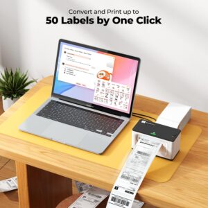 Munbyn Label Converter Software, Batch Print up to 50 Different Label Files with One-click and Convert 8.5x11 Shipping Label Files to 4x6