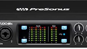 PreSonus Studio 68c 6x6, 192 kHz, USB Audio Interface with Studio One Artist and Ableton Live Lite DAW Recording Software