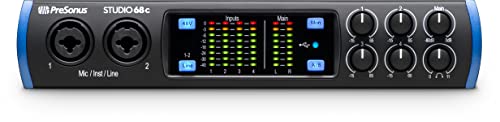 PreSonus Studio 68c 6x6, 192 kHz, USB Audio Interface with Studio One Artist and Ableton Live Lite DAW Recording Software