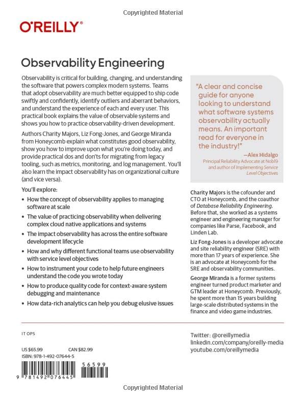 Observability Engineering: Achieving Production Excellence