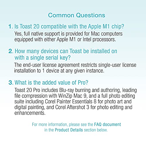 Roxio Toast 20 Titanium | CD & DVD Burner for Mac | Digital Media Management Software Suite [Mac Download]