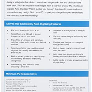 Brother SAEXPRESS – Stitch Express (Auto Digitizing Software)