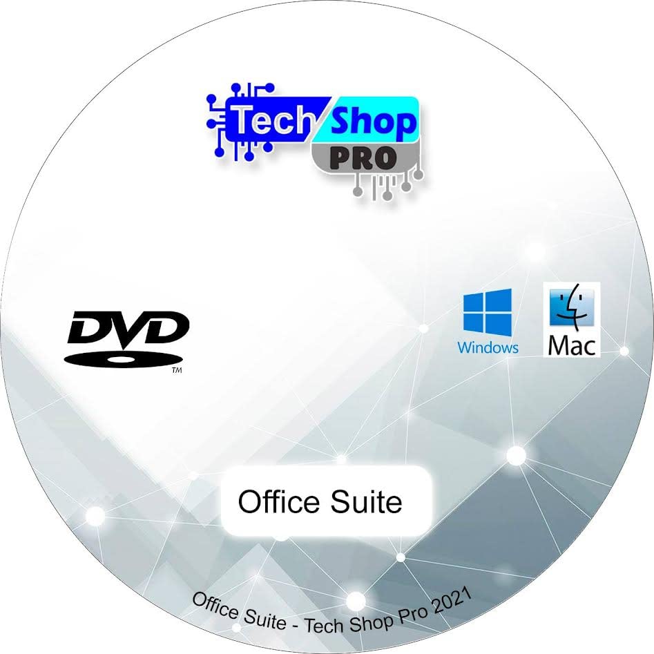 Tech-Shop-Pro Office Suite 2023 Special Edition for Windows 11-10-8-7-Vista-XP And Mac OS X | PC Software and 1.000 New Fonts | Alternative to Microsoft Office | Compatible with Word, Excel