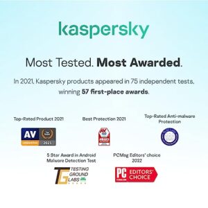 Kaspersky Standard Anti-Virus 2023 | 3 Devices | 1 Year | Advanced Security | Online Banking Protection | Performance Optimization | PC/Mac/Mobile | Online Code
