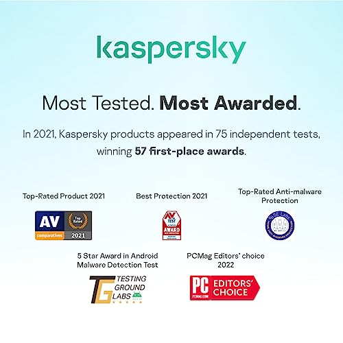 Kaspersky Standard Anti-Virus 2023 | 3 Devices | 1 Year | Advanced Security | Online Banking Protection | Performance Optimization | PC/Mac/Mobile | Online Code