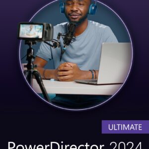 CyberLink PowerDirector 2024 Ultimate | Video Editing Software [PC Online Code]