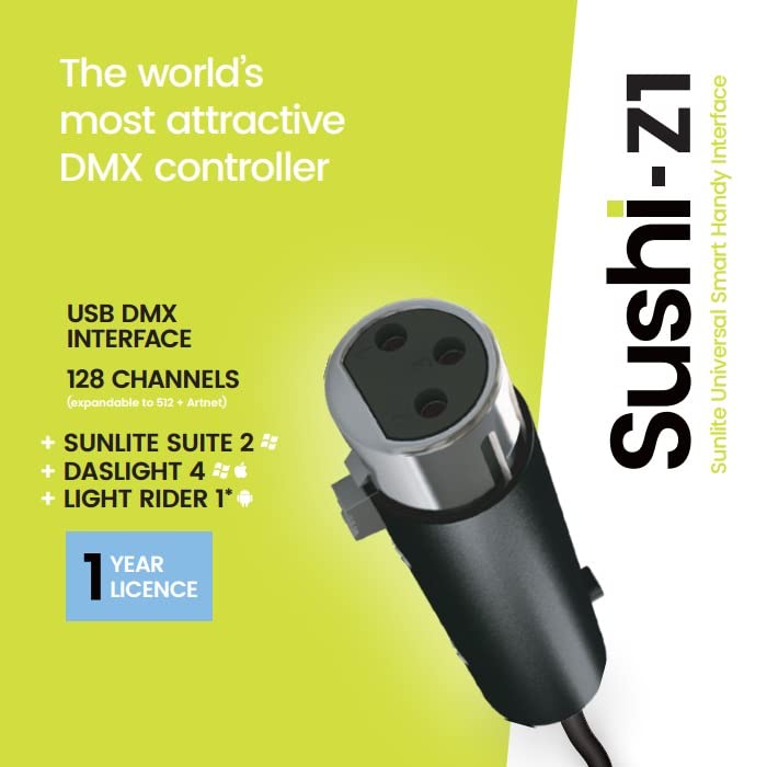 Sushi-Z1 DMX Lighting Controller - LED Lighting Control - Stage Light Controller