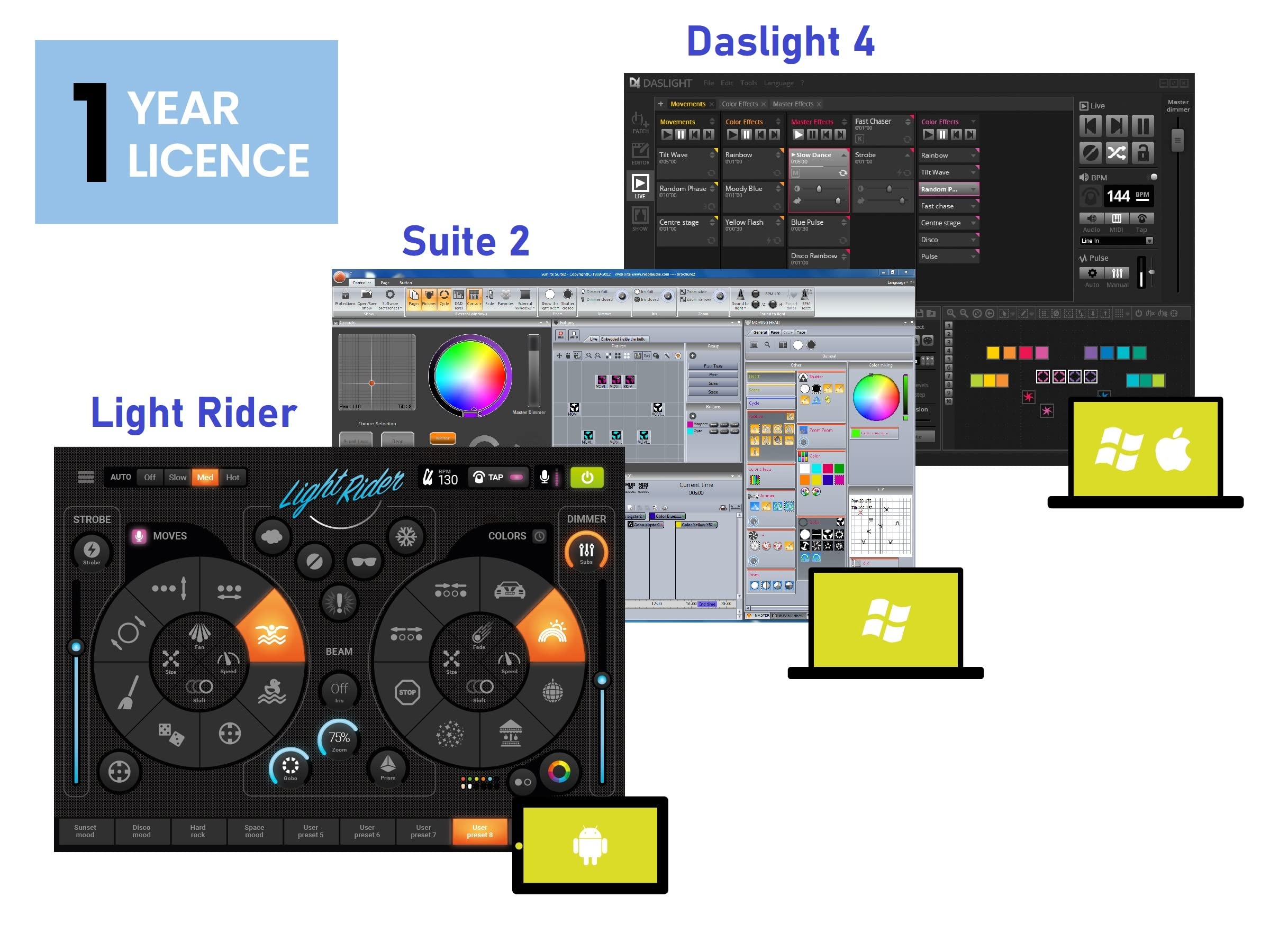 Sushi-Z1 DMX Lighting Controller - LED Lighting Control - Stage Light Controller