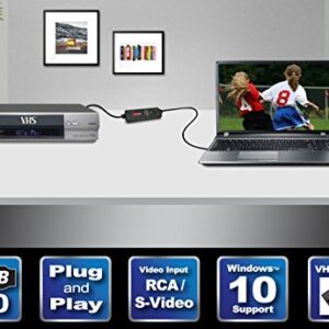 Diamond Multimedia VC500 One Touch VHS to Digital File, DVD Converter with Easy to use Software, Convert, Edit and Save For Win7,8,10,11