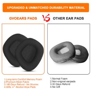 Replacement Ear Pads Cushions for Corsair Void & Corsair Void PRO RGB Wired/Wireless Gaming Headsets with Black Mesh Fabric, Memory Foam