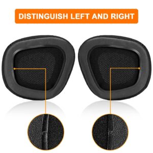 Replacement Ear Pads Cushions for Corsair Void & Corsair Void PRO RGB Wired/Wireless Gaming Headsets with Black Mesh Fabric, Memory Foam