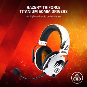 Razer BlackShark V2 Pro Wireless Gaming Headset: THX 7.1 Spatial Surround Sound - 50mm Drivers - Detachable Mic - for PC, PS5, PS4, Switch - Six Siege Special Edition