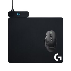 logitech g502 x lightspeed wireless gaming mouse + powerplay wireless charging system - black