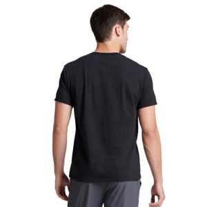 Russell Athletic Mens Dri-power Cotton Blend Short Sleeve Tees, Moisture Wicking, Odor Protection, Upf 30+, Sizes S-4x T-Shirt, Black, XX-Large US