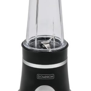 Dominion BlendMax™ Personal Blender for Shakes and Smoothies with 350mL Travel Cup and Lid, Juices, Heavy-Duty Portable Blender & Food Processor, Black