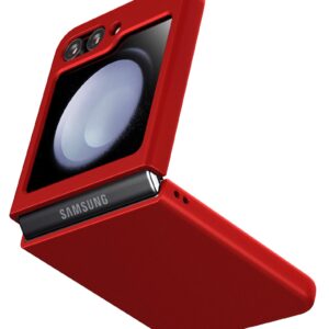 Cresee Case for Samsung Galaxy Z Flip 5 (2023) Thin Hard Matte Phone Case for Galaxy Z Flip5 - Red