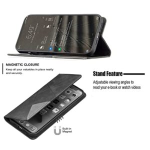 ConsumerCellular IRIS CONNECT Case Compatible with Consumer Cellular IRIS CONNECT SH4650 Phone Case Cover PU Leather Kickstand Magnetic Wallet Case CPT37