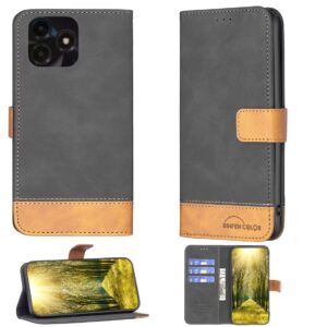 jioeuinly vortex z23 case compatible with vortex z23 phone case cover flip stand cover pu leather bf11 wallet case black