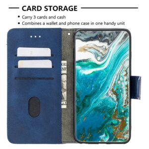 jioeuinly Sky Elite G63 Case Compatible with Sky Devices Elite G63 Phone Case Cover Flip Stand Cover Stitching Style Wallet Case BF04 Blue