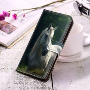 ZHOUZHANGDI Wallet Case Suitable for Google Pixel 8 Pro with Horse-aa29 Pattern with Card Slot and Wrist Strap Dust-Proof and Drop-Proof PU Leather Flip Cover Smartphone Wallet Case