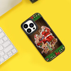 Believe Santa Red Truck Xmas Present Merry Bright Phone Case Compatible with iPhone 15 14 13 12 11 Pro Max Mini XR 8 Plus Samsung S23 S22 S21 S20 FE A14 A54 A03S A53 A13 Z Flip 3/4