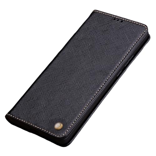 THikk Case for iPhone 15 Pro Max/15 Plus/15 Pro/15, Business Genuine Leather Case Flip Magnetic Protective Phone Cover,for iPhone15,B