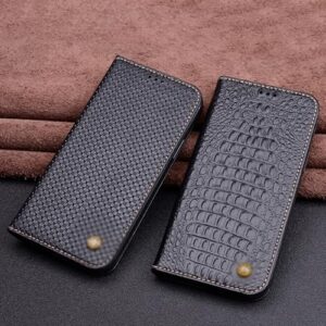 THikk Case for iPhone 15 Pro Max/15 Plus/15 Pro/15, Business Genuine Leather Case Flip Magnetic Protective Phone Cover,for iPhone15,B