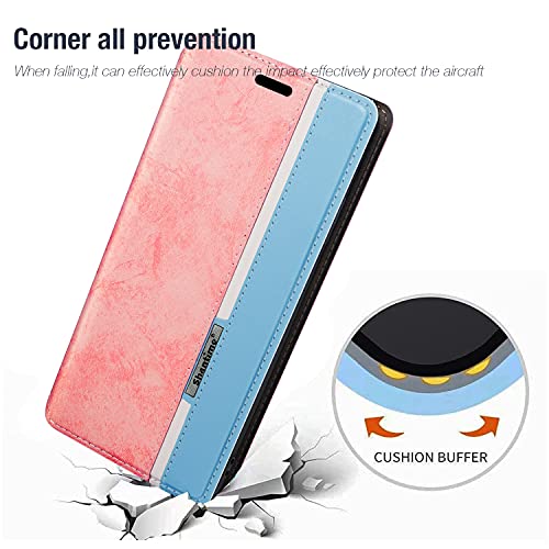 for BLU S91 Pro Case, Fashion Multicolor Magnetic Closure Leather Flip Case Cover with Card Holder for BLU S91 Pro (6.5”)