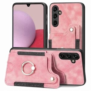 Cell Phone Flip Case Cover Compatible with Samsung Galaxy A14 5G Case, 2-in-1 Wallet Case PU Leather [Card Holder] [Wrist Strap] Shockproof Flip Cover Drop Back Case Protection Case Protective Wallet