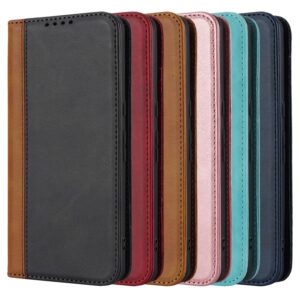 Ｈａｖａｙａ for Pixel 8 Case wallet with Card Holder google pixel 8 phone Case for women Flip folio leather phone Cover with Credit Card Slots for men-Red and black