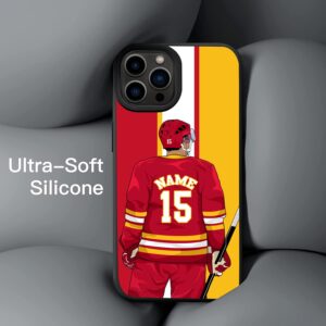 Personalized Hockey Name Phone Cover for iPhone 15 14 13 12 11 Pro Max|Samsung Galaxy S24 S23 S22 S21 S20 FE PLUS|Z Flip 3/4|A15 A25 A34 A14 A54 A03S A53 A13 A32|Note 20 10|Moto G|Pixel 5 6 7