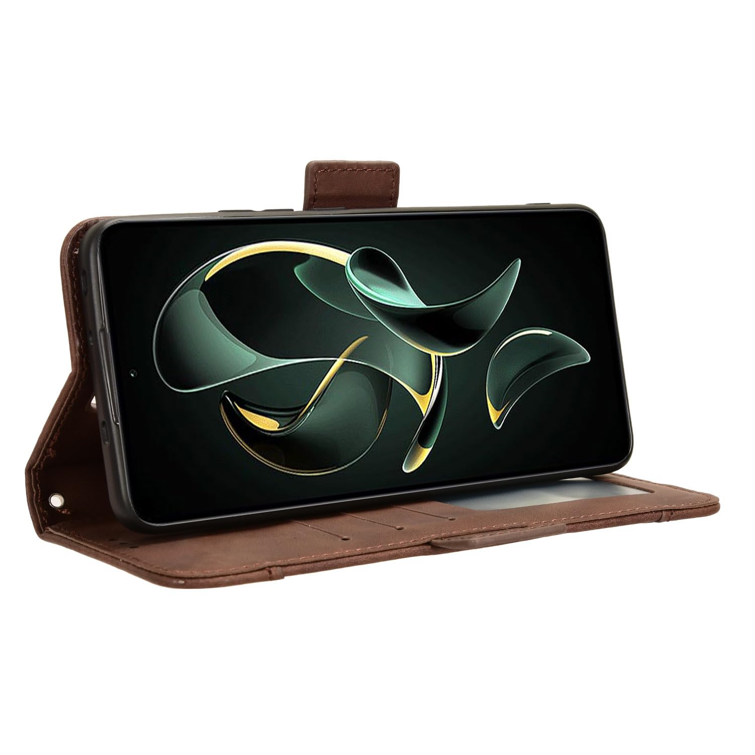 Compatible with Asus ROG Phone 5 5G Case,PU Leather Kickstand Card Holders Compatible with Asus ROG Phone 5 5G Flip Magnetic Closure Protection Phone Wallet Cover Brown