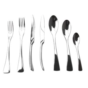 Silverware Set, Uniturcky 28-Piece 304 Stainless Steel Mirror Polished Silver Flatware Set Service for 4, Knife Fork Spoon Kitchen Utensil Sets, Tableware Cutlery Set For Home And Restaurant