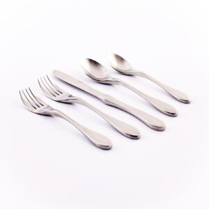 Knork Original Cutlery Utensils Flatware Set, 20 Piece, Gloss Silver