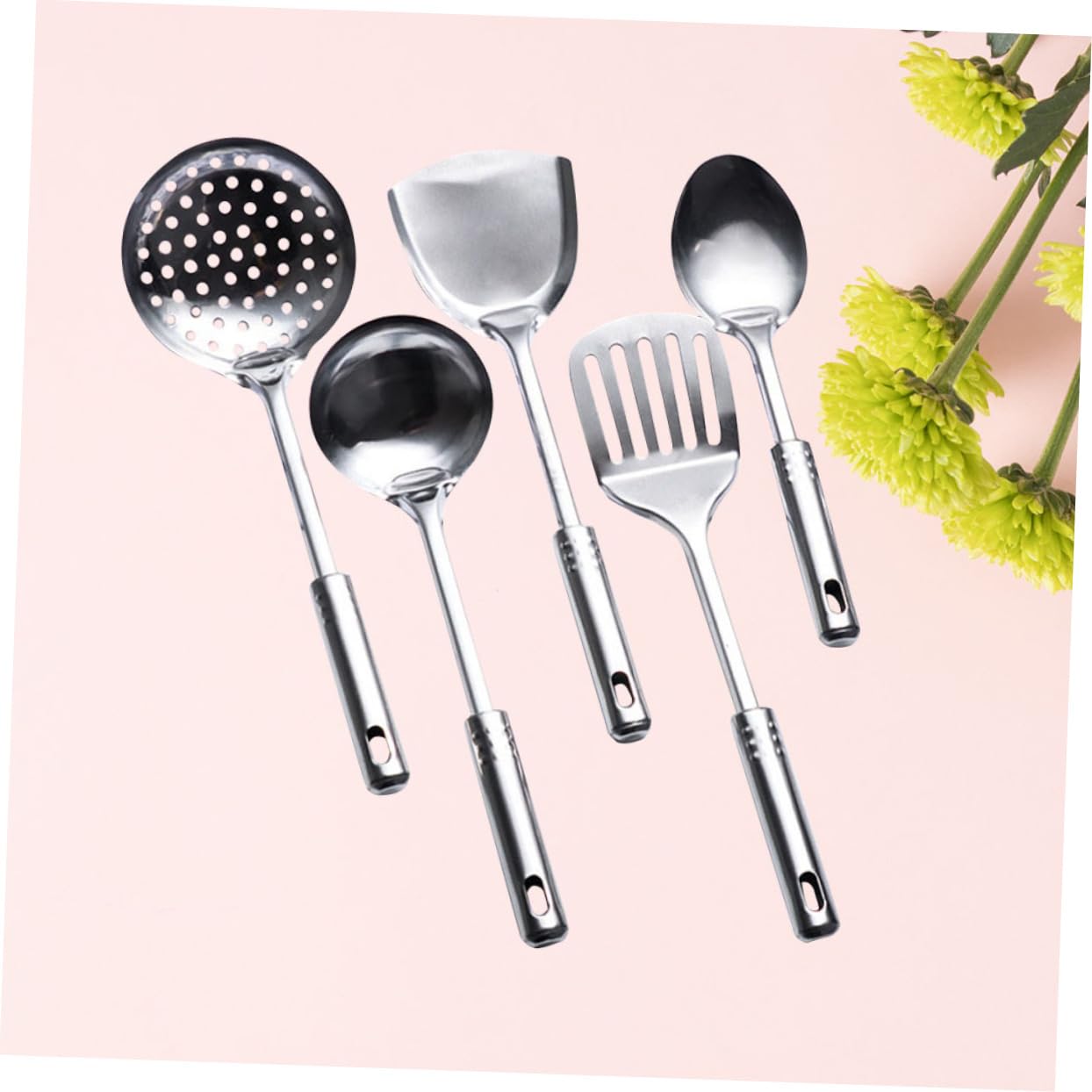 ABOOFAN 10 Pcs Cooking Tools Metal Spatula Chef Utensils Stainless Cookware Metal Cooking Utensils Metal Spoons Kitchen Spatula Cooking Spoons Spoon Shovel Stainless Steel