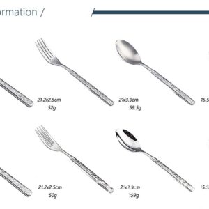 IKXO 35 Piece Silverware Set,Stainless Steel Silverware Set, Modern Sleek Flatware Set, Include Knife/Fork/Spoon & Long Teaspoon/Salad Fork Mirror-Polished & Dishwasher Safe Cutlery