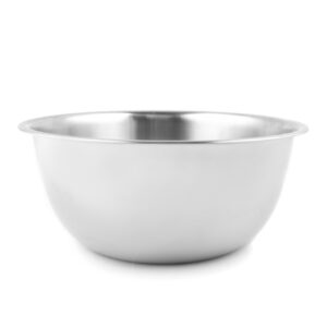 Fox Run Large Stainless Steel Mixing Bowl, 6.25-Quart, 11.75 x 5.5 inches, Metallic