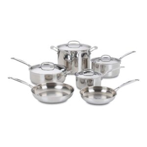 cuisinart 77-10p1 10-piece chef's-classic-stainless collection, cookware set