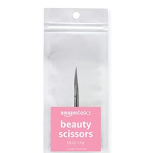 Amazon Basics Beauty Scissors, Stainless Steel, Silver