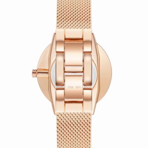 Nine West Women's Japanese Quartz Dress Watch with Stainless Steel Strap, Rose Gold, 20 (Model: NW/1980GYRG)