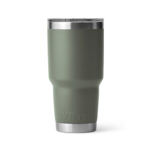 YETI Rambler 30 oz Tumbler, Stainless Steel, Vacuum Insulated with MagSlider Lid, Camp Green