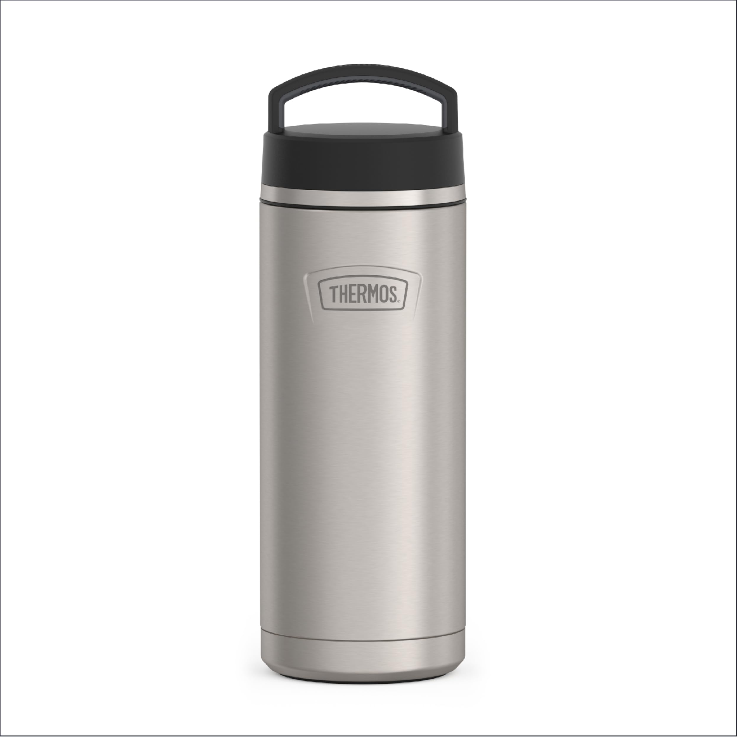 ICON SERIES BY THERMOS Stainless Steel Water Bottle with Screw Top Lid, 32 Ounce, Matte Stainless Steel