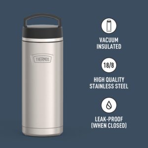 ICON SERIES BY THERMOS Stainless Steel Water Bottle with Screw Top Lid, 32 Ounce, Matte Stainless Steel