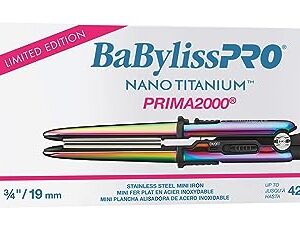 BaBylissPRO Limited Edition Prima2000 - 3/4" / 19mm Stainless Steel Mini Iron