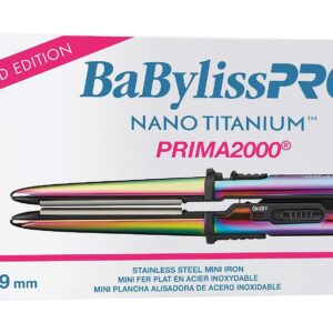 BaBylissPRO Limited Edition Prima2000 - 3/4" / 19mm Stainless Steel Mini Iron