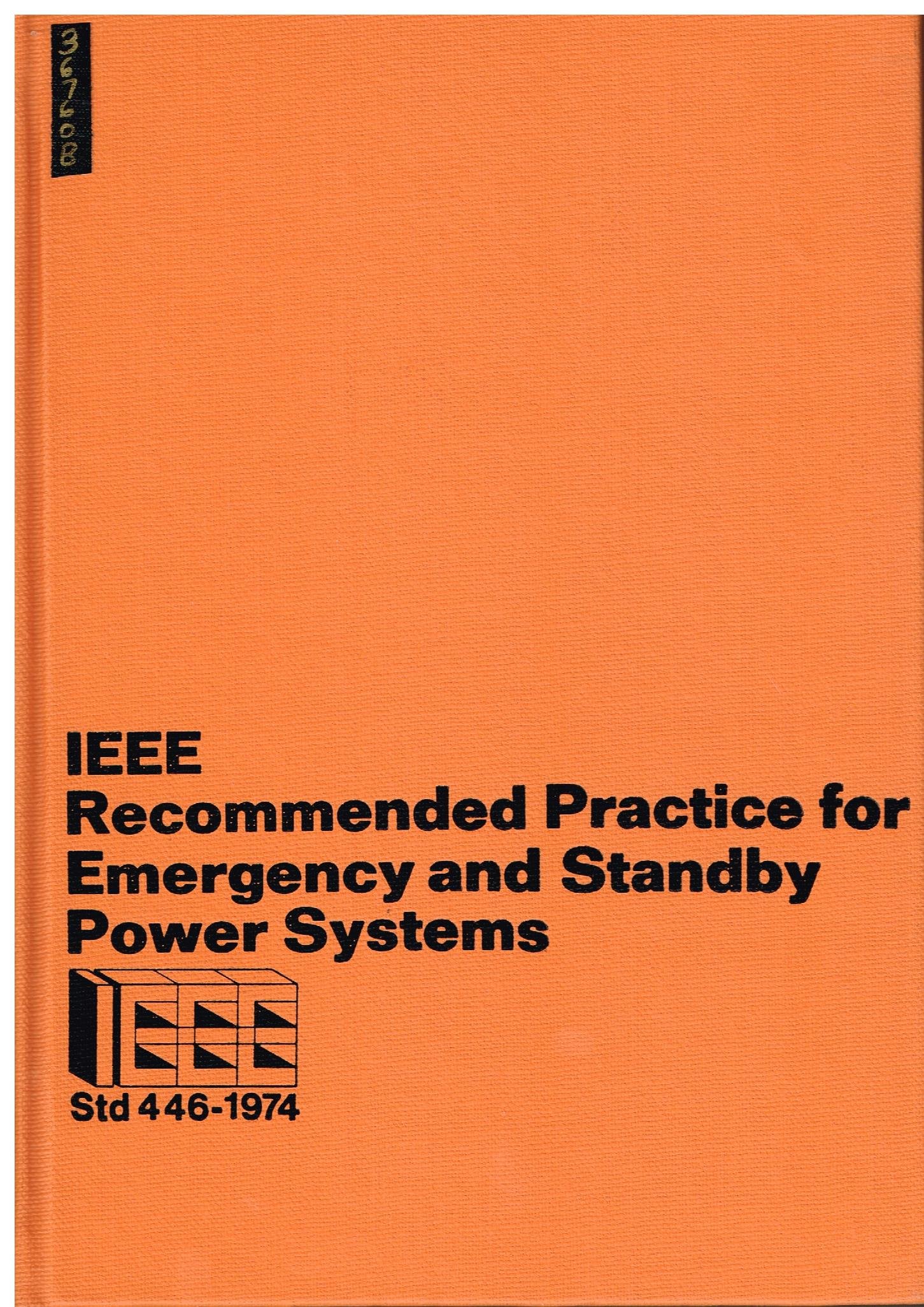 IEEE Recommended Practice for Emergency and Standby Power Systems