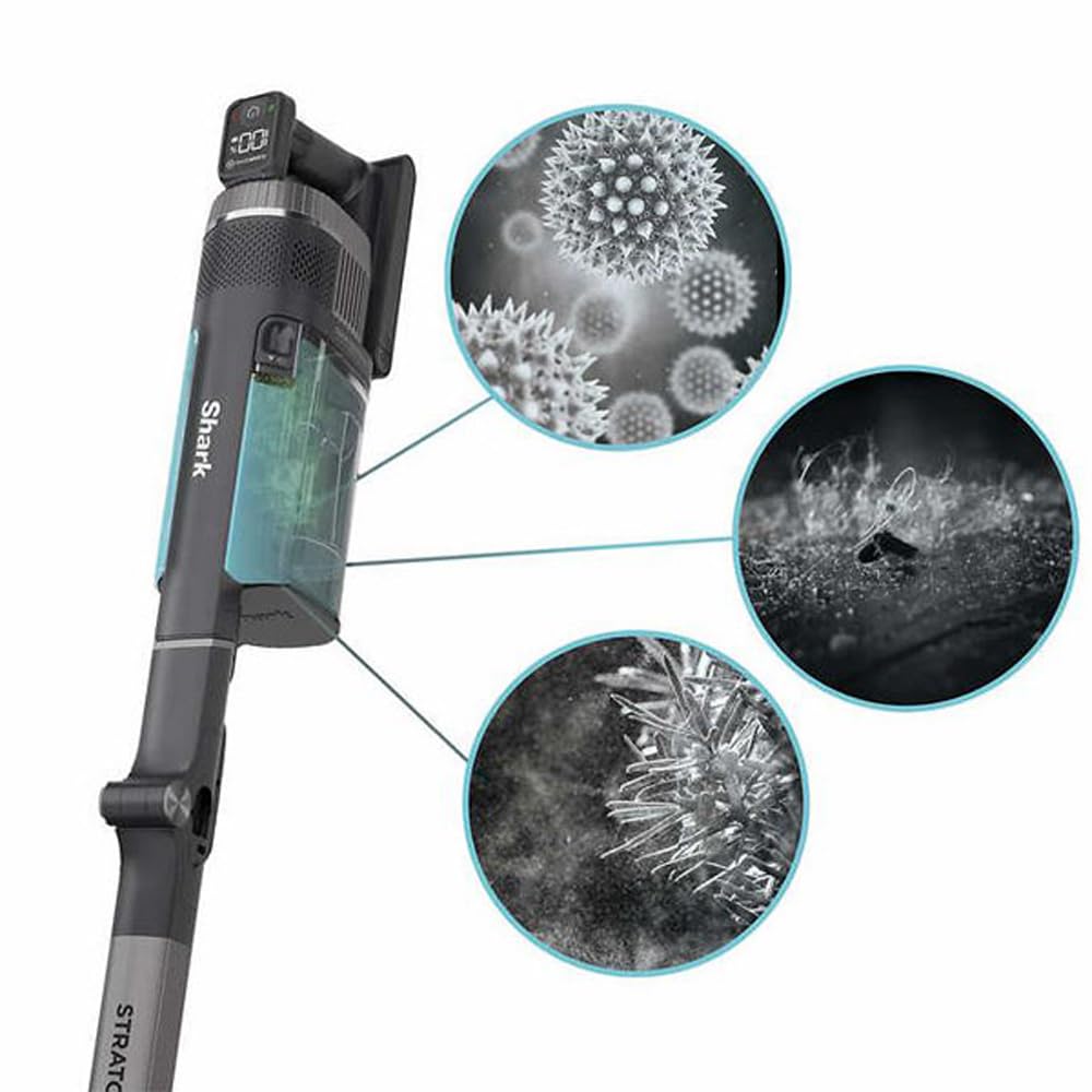 Shark UZ865H Stratos Cordless Stick Vacuum with Clean Sense IQ (Renewed) Bundle with 3 YR CPS Enhanced Protection Pack